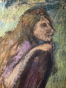 Madame Alexis Rouart e os seus filhos (pormenor) (ca. 1905). Edgar Degas (1834-1917). Pastel e carvão sobre papel vegetal colado em cartão. Musee des Beaux-Arts de la Ville de Paris, Petite Palais. de Edgar Degas