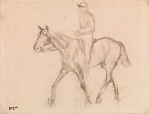 Homem a Cavalo de Edgar Degas