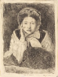 Marguerite De Gas, a irmã do artista de Edgar Degas