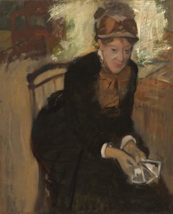 Mary Stevenson Cassatt (1844-1926), c.1880-84 (óleo sobre tela) de Edgar Degas