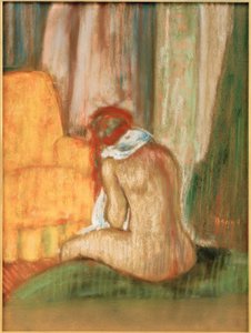 Nu sentado por trás de Edgar Degas