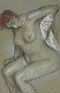 Mulher nua secando-se; Mulher nua, limpando-se, 1895
