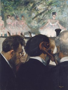Músicos de orquestra de Edgar Degas