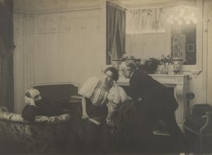 Paul Poujaud, Mme. Arthur Fontaine e Degas, 1895. de Edgar Degas