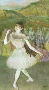Dançarino-de-rosa (pastel) de Edgar Degas