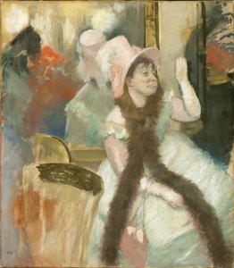 Retrato depois de um baile de fantasia Retrato de Madame Dietz-Monnin, 1879. de Edgar Degas