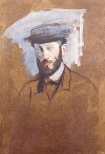 Retrato de Eugene Manet, c.1875 de Edgar Degas