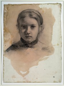 Retrato de Giovanna Bellelli Estudo para “” a família Bellelli ”Desenho de Edgar Degas de Edgar Degas