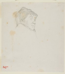 Retrato de Madame Dietz-Monnin (anteriormente Cabeça de Mulher) de Edgar Degas