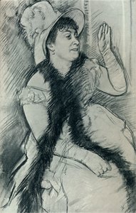 Retrato de Madame X, século c19 de Edgar Degas