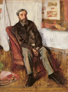 Retrato de um homem, c.1866 de Edgar Degas