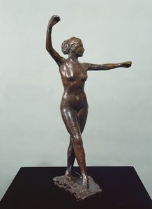 Preparação para a dança, pé direito na frente (bronze)