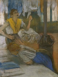 Ler uma carta (pastel sobre papel) de Edgar Degas