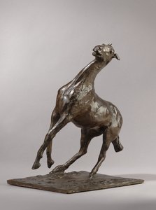 Cavalo de criação, modelado c.1870s, elenco 1919-21 de Edgar Degas