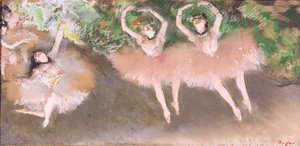 Cena de balé, c.1879 de Edgar Degas