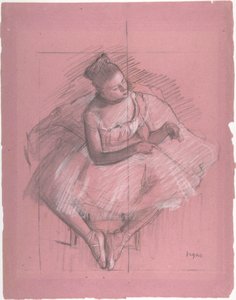 Dançarino sentado de Edgar Degas