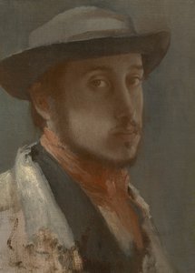 Auto-retrato, c.1857 -58 de Edgar Degas