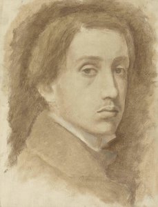 Auto-retrato, ca 1854. de Edgar Degas