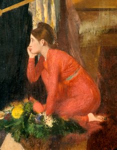 Semiramis Building Babylon inacabado, detalhe, 1860-1862 de Edgar Degas
