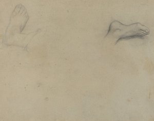 Estudos dos Pés [verso] de Edgar Degas