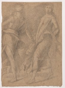 Estudo após Andrea Mantegna, "Parnassus", c.1854-56 de Edgar Degas
