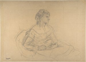 Estudo para «Madame Théodore Gobillard» (Yves Morisot) de Edgar Degas