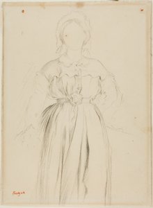Estudo para um retrato de Marguérite de Gas de Edgar Degas