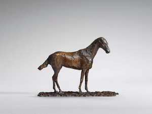 Estudo de um Mustang, cera original da década de 1860, fundida em 1921. de Edgar Degas