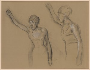 Estudo de um cantor de Edgar Degas
