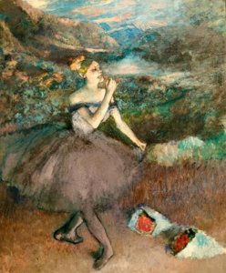 Dançarina com buquês de Edgar Degas