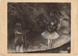 O mestre de balé, c. 1876. de Edgar Degas