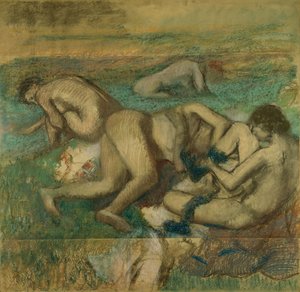 Os Banhistas de Edgar Degas