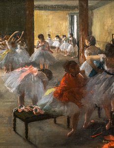 A Aula de Dança (detalhe). 1873. Óleo sobre tela. de Edgar Degas
