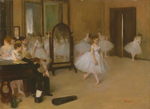 The Dancing Class, c.1871 (óleo sobre tela) de Edgar Degas
