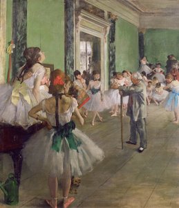 The Dancing Class, c.1873-76 (óleo sobre tela) de Edgar Degas