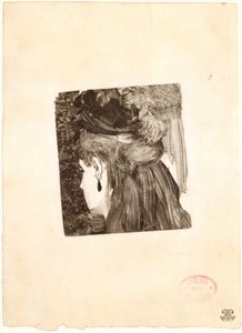 O brinco Jet, 1876-77. de Edgar Degas