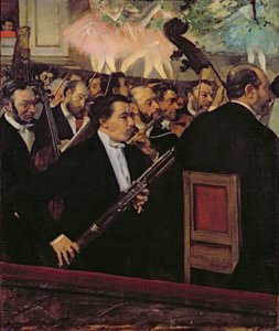 A Orquestra da Ópera, c.1870 (óleo sobre tela) de Edgar Degas