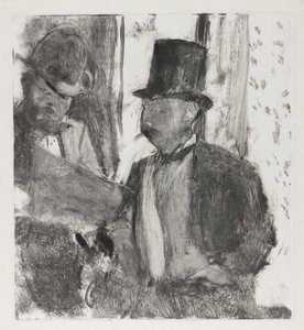 Os dois conhecedores, c.1880 de Edgar Degas