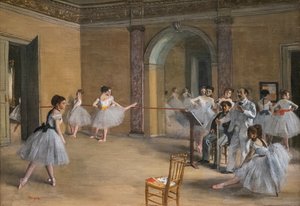 O lecão dançarino. 1872. Óleo sobre tela. de Edgar Degas