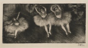 Três bailarinos, c.1878 de Edgar Degas