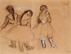 Três dançarinos de Edgar Degas