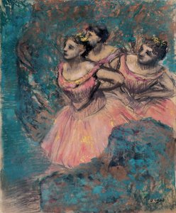 Três dançarinos em Red par Degas, Edgar (1834-1917) de Edgar Degas