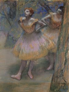 Dois dançarinos, c.1893- 98 de Edgar Degas