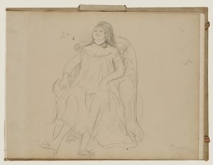 Mulher sentada de Edgar Degas