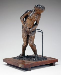 Mulher tomada de surpresa, final da década de 1880, início da década de 1890. de Edgar Degas