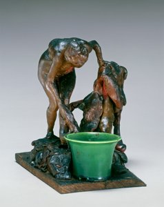 Mulher lavando a perna esquerda, c. década de 1890. de Edgar Degas