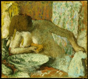Mulher em seu banheiro, c.1897 de Edgar Degas