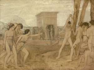 Jovens raparigas espartanas desafiam rapazes de Edgar Degas