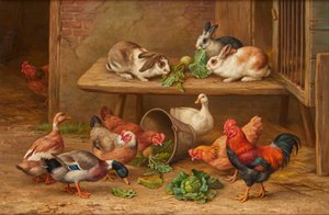 A Lucky Find (óleo sobre tela)