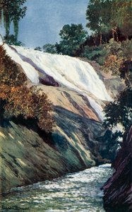 Uma Cascata na Tijuca, Rio (cor litho)